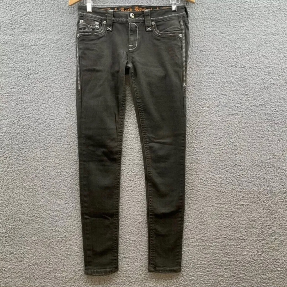 Rock Revival “Celinda” Black/ Grey Skinny Size 27
